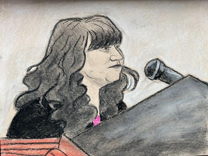 COURTROOM SKETCH - AMANDA GREENWELL - CRYSTAL ROGERS SECOND COUSIN - 6-25-2025.jpeg