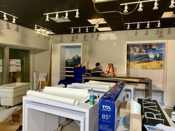 Construction crews at Shady Ray's at Oxmoor Center