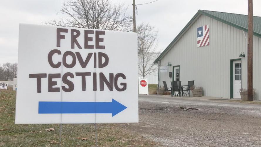 COVID-19 testing site in Shelby County, Ky.