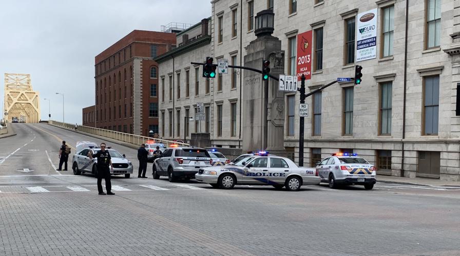 Clark Memorial Bridge shut down by protesters