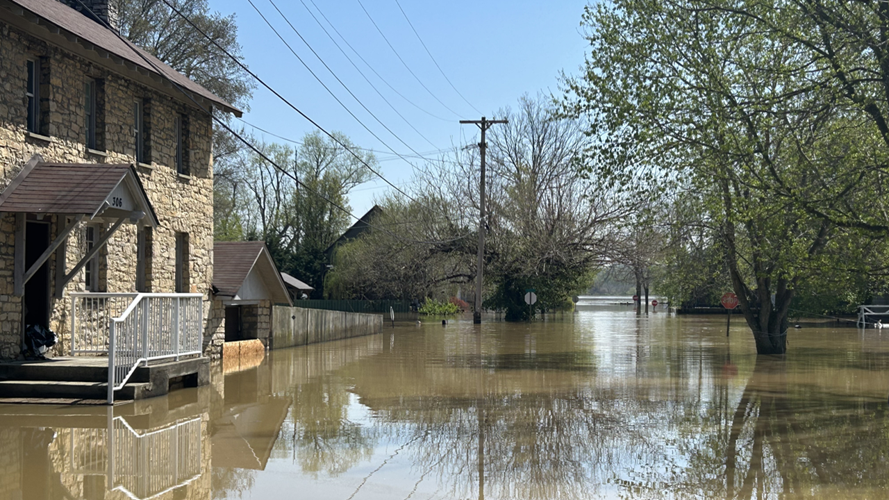 Flooding in Utica on April 10
