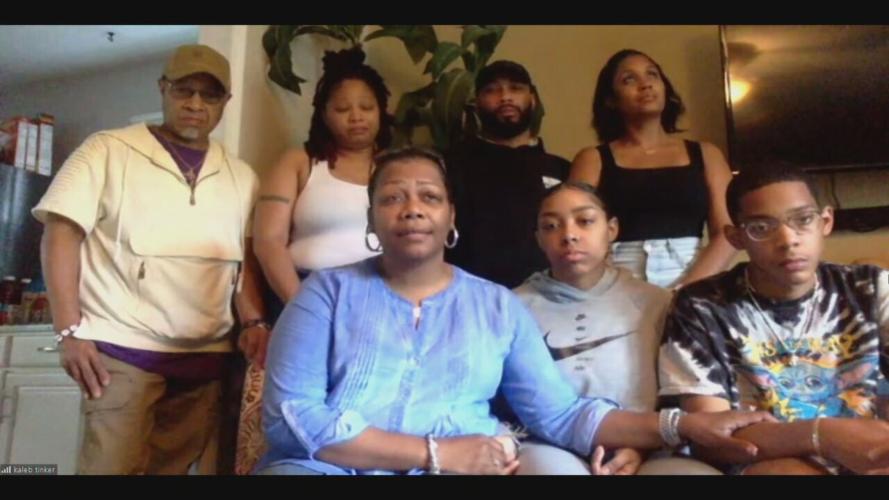 Kathy Davis and the family of Kasmira Nash