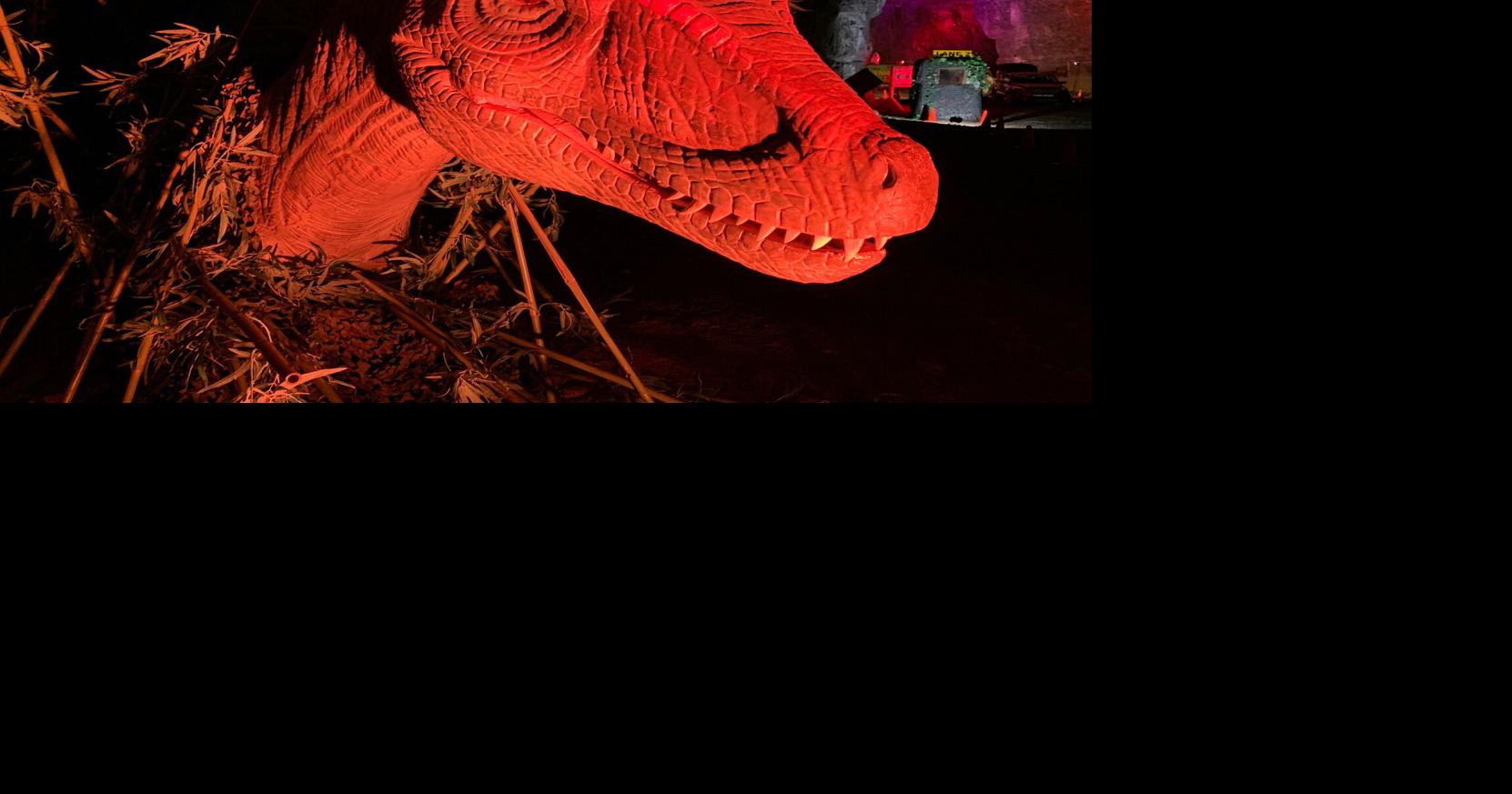 Dinosaurs rule the Louisville Mega Cavern during Dino Safari Morning