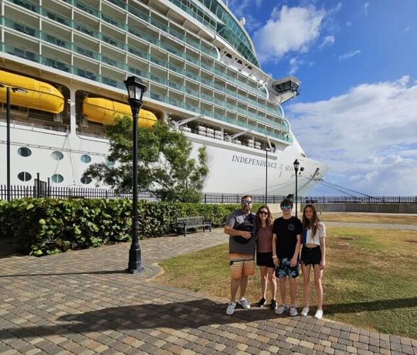 David Frank with his family