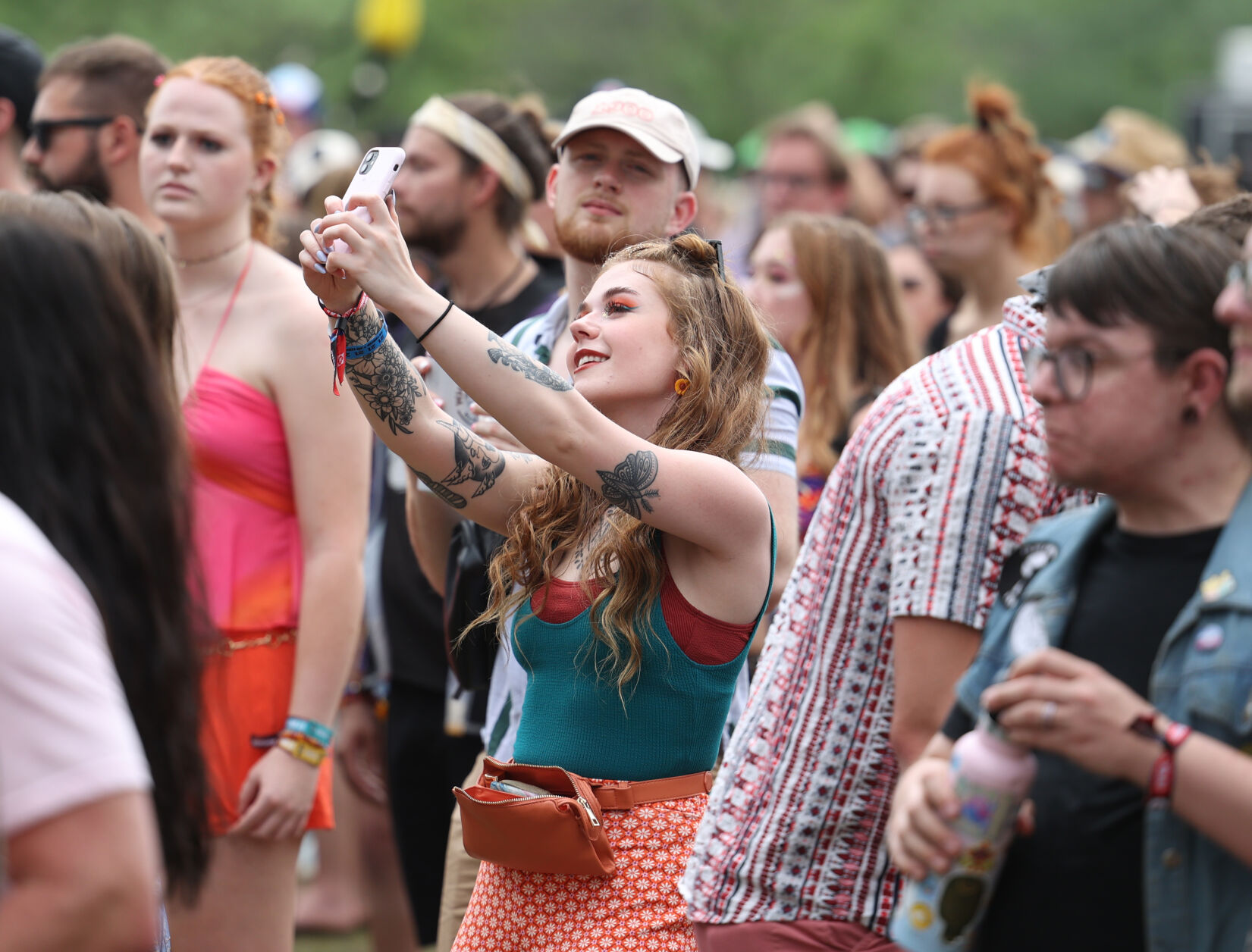 A person takes a selfie at Forecastle.JPG