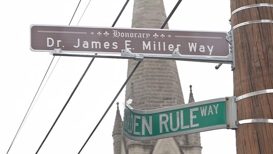 Dr. James Miller sign dedication