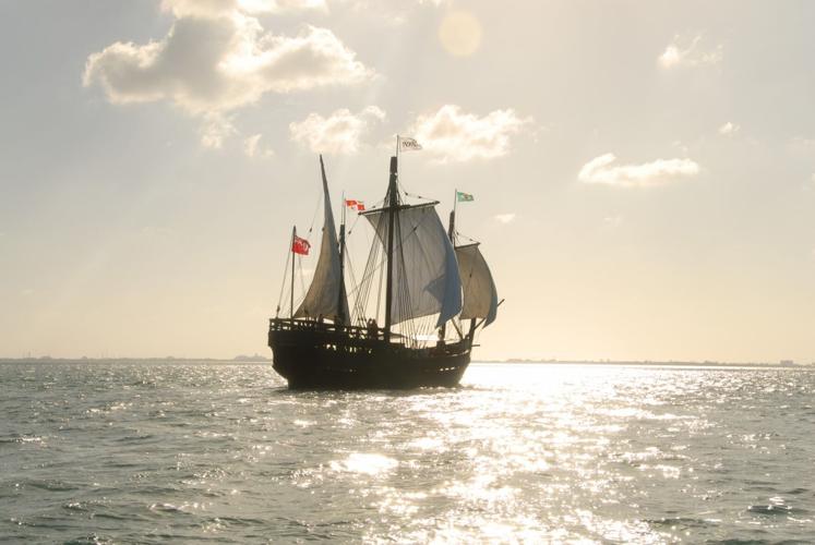 Replica of the Pinta at Louisville's riverfront
