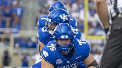 Eli Cox, Devin Leary and Ray Davis Kentucky football