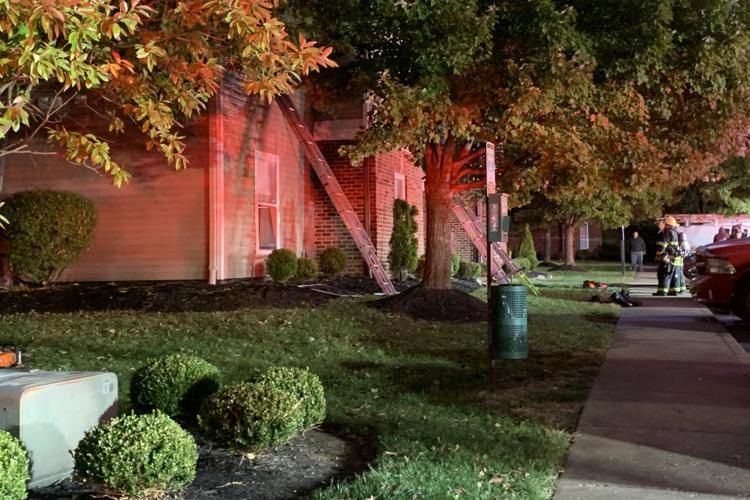 Fenwick Hill Apartment Fire - Ladders - 10-23-19