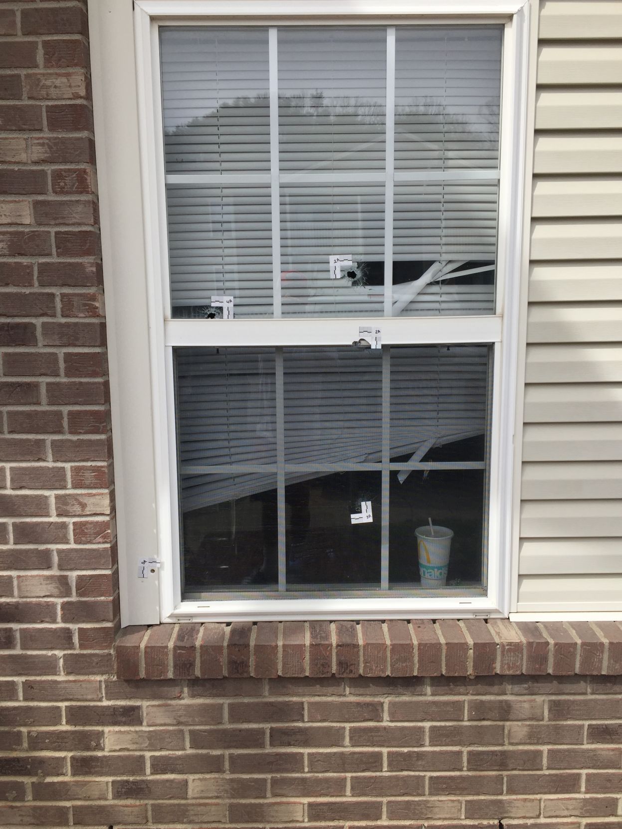 BREONNA TAYLOR-LMPD Shooting - Bullet Holes in Window