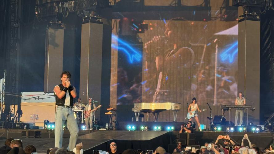 Benson Boone performs at Bourbon and Beyond