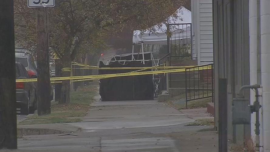 LMPD crime scene dumpster yellow  tape