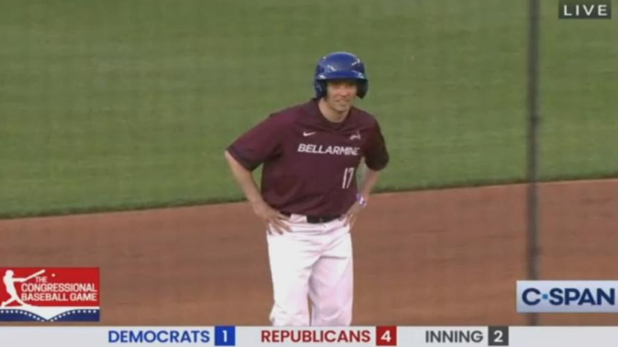 Morgan McGarvey-Congressional baseball game