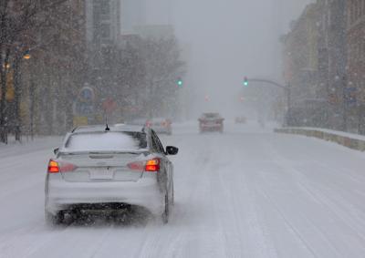 Cars drive on Main Street - Jan. 5, 2025.JPG