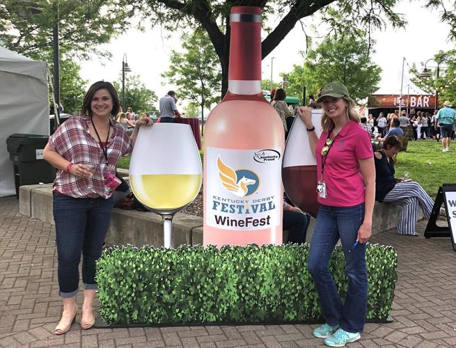 Stephanie Sturgeon volunteering at Wine Fest