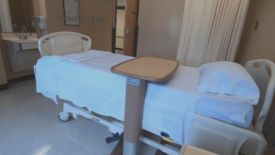 Bed at new U of L Health detox center