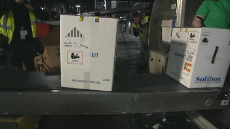 COVID-19 vaccine arrives at Louisville's UPS Worldport
