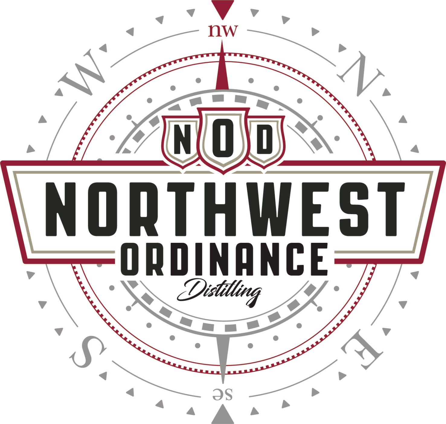 NORTHWEST ORDINANCE DISTILLERY LOGO - SAZERAC - NEW ALBANY BOTTLING
