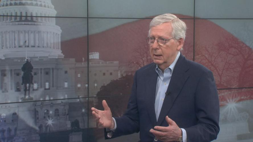 Senator Mitch McConnell at WDRB Studios