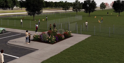 Depiction of proposed Silos Park in Jeffersonville, Indiana