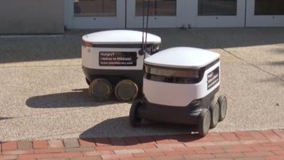 Starship food delivery robots at the University of Kentucky