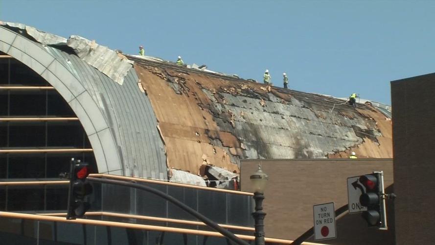 IMAGES | Kentucky Center remains closed as crews assess damage from fire