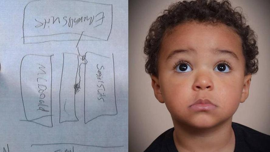 Map of location of Amari Nicholson's body