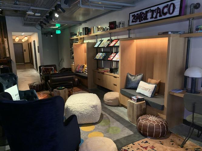 Moxy's lobby is called "the living room"