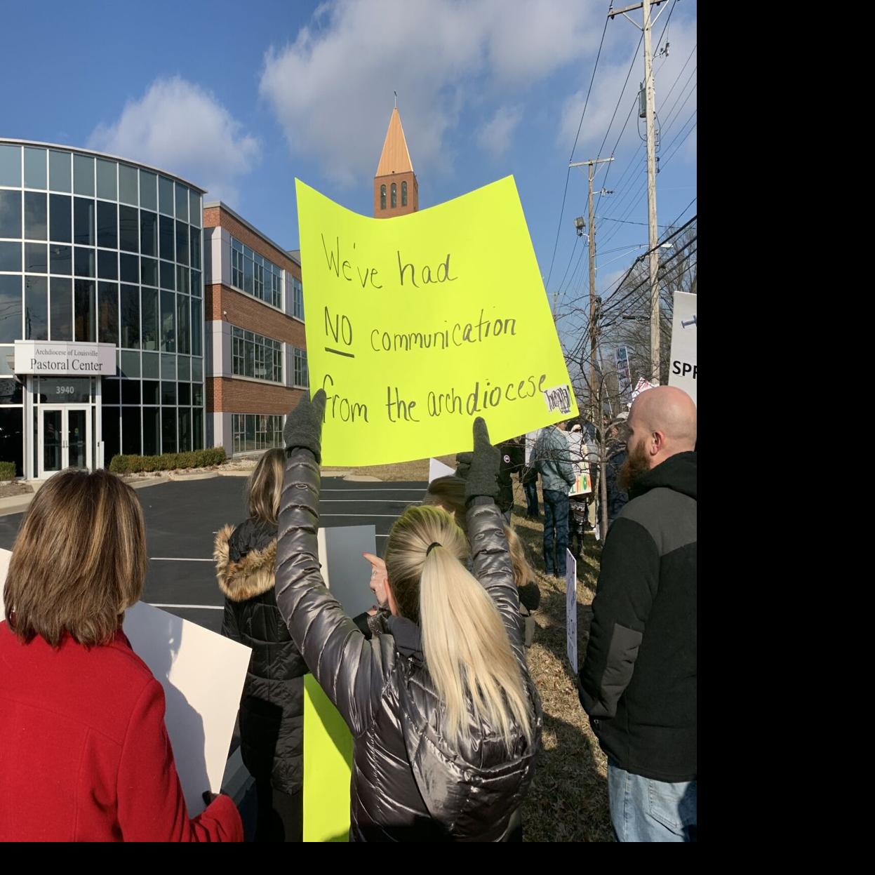 Louisville Archdiocese site of protest over mask, COVID mandates