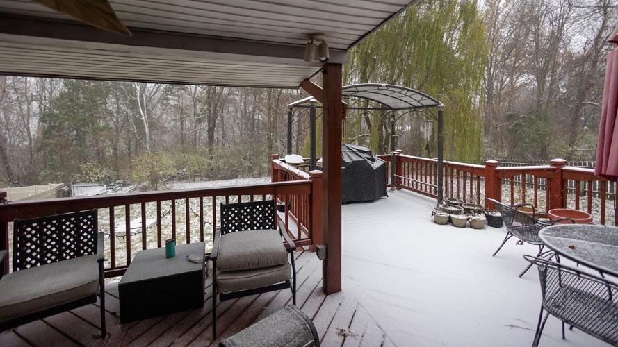 Photos of snow accumulation on Nov. 12, 2022.