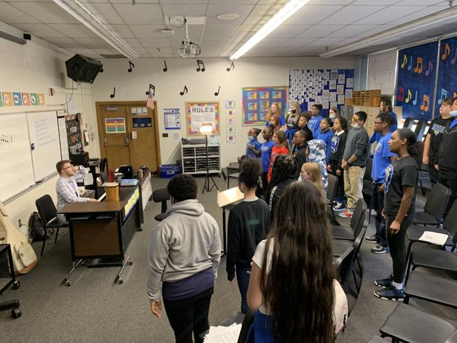 Nick Claussen's choir class