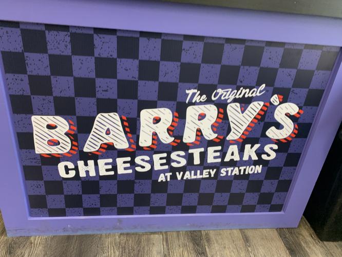 Sign for the original Barry's Cheesesteaks in Louisville's Valley Station neighborhood