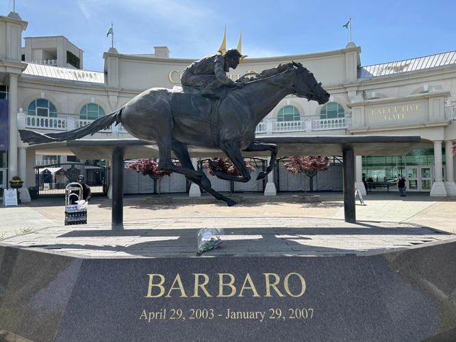 Churchill Downs - Barbaro Statue at front entrance