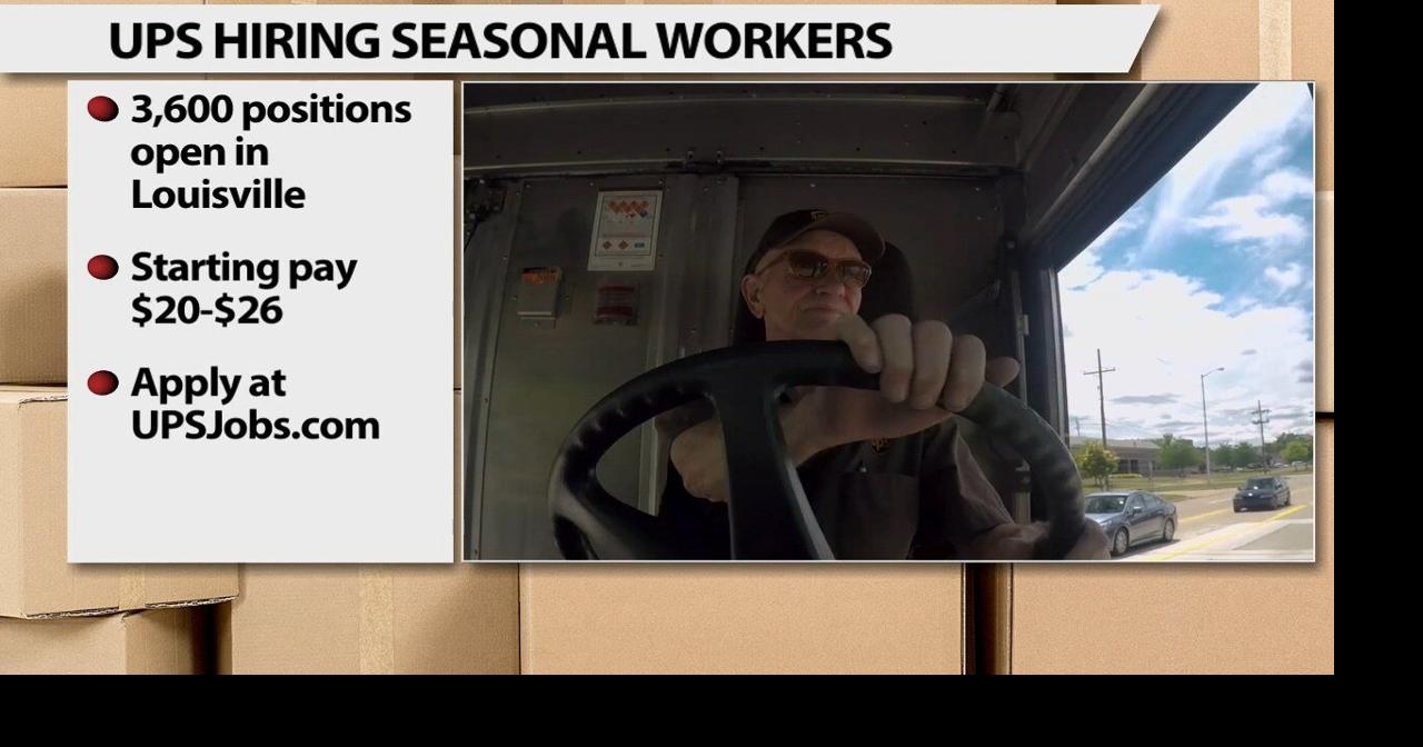 UPS hiring seasonal workers Wdrbvideo