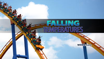 Strong cold front brings in near 50 degree temperature drop