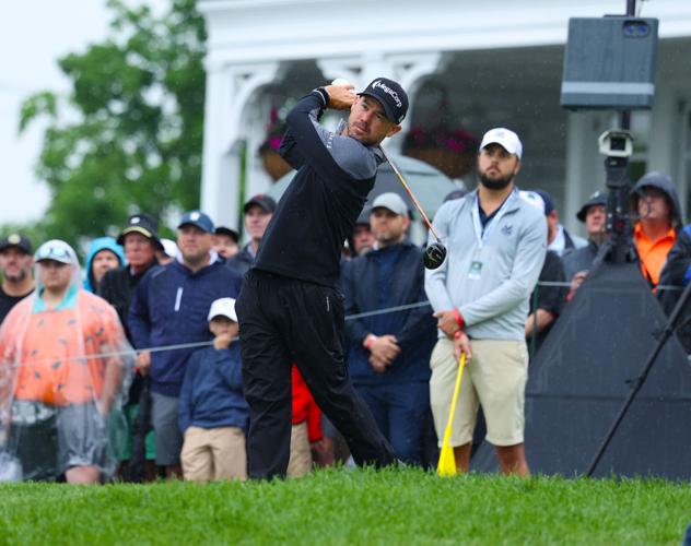 Brian Harman at 13th tee box at Valhalla.JPG