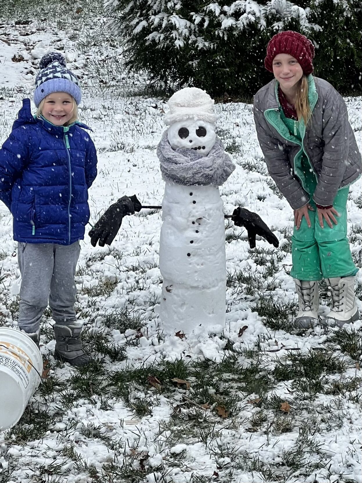 Photos of snow accumulation on Nov. 12, 2022.