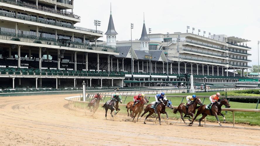 Churchill Downs empty stands racing