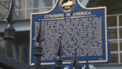 Lynching marker in Shelbyville