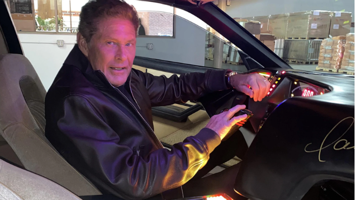Hasselhoff in driver's seat
