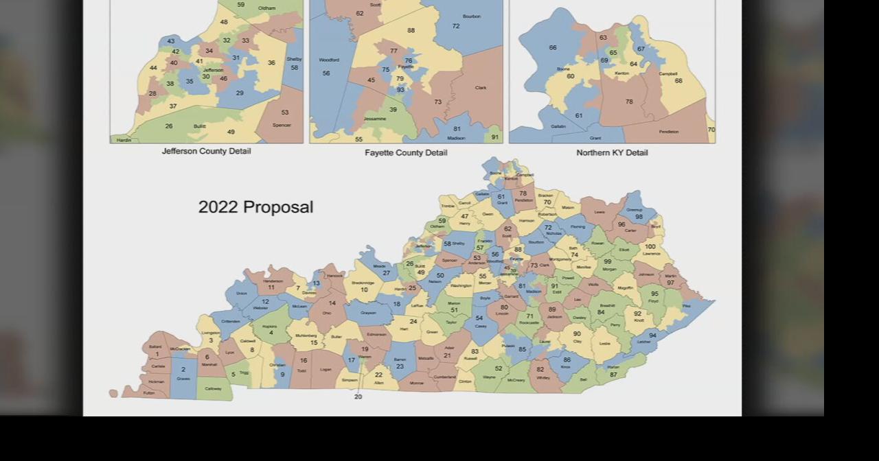 Ky Representative District Map Redistricting Maps Announced For Kentucky's House Of Representatives | News  | Wdrb.com