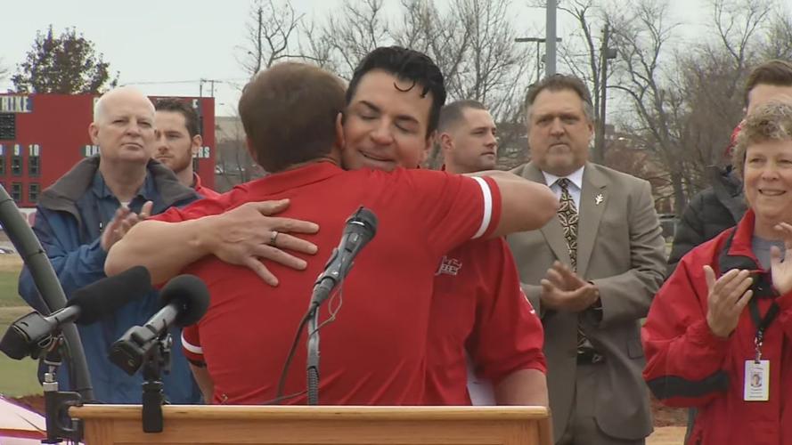 Nov. 21, 2019 groundbreaking at John H. Schnatter Stadium in Jeffersonville
