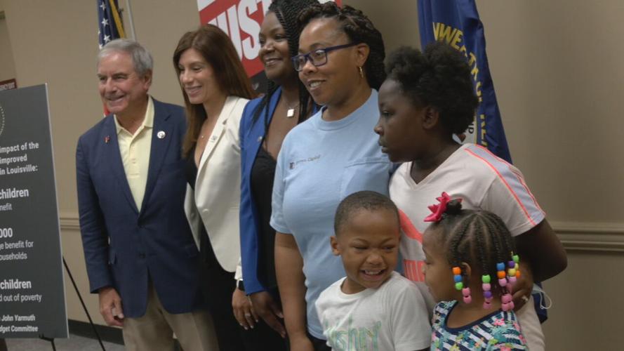 US Rep. John Yarmuth at news conference on child tax credit