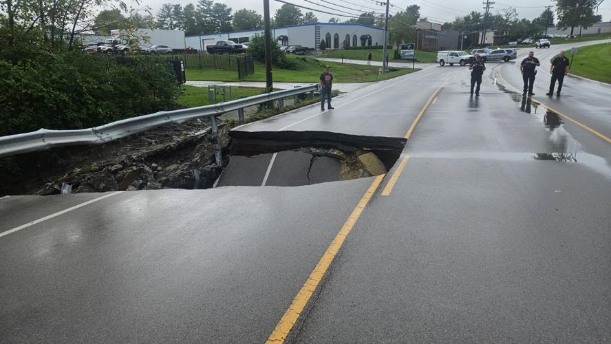 Jeffersontown road collapses