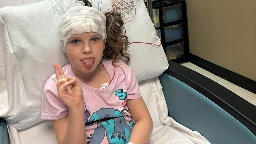 Zoey Alford in Hospital Bed