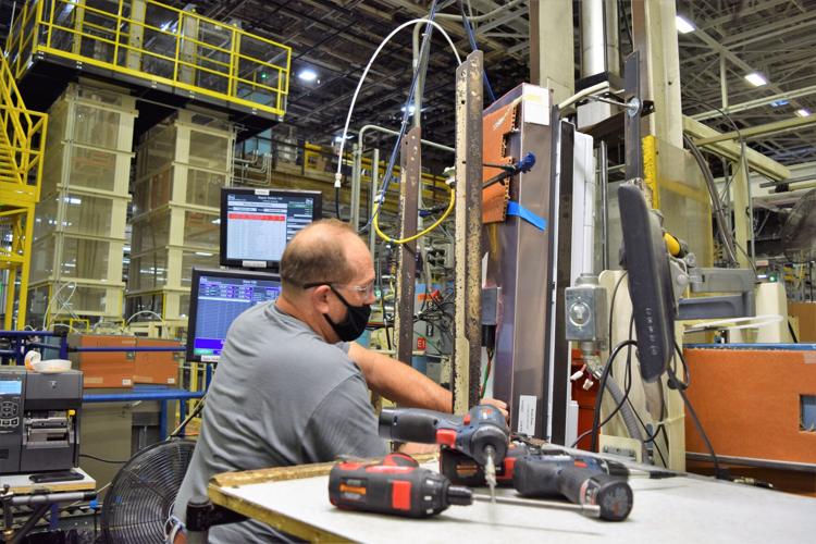 GE Appliances  WIllie Eddins door repairman Building 5 Appliance Park Refrigerator Plant 7-19-21 (6).JPG