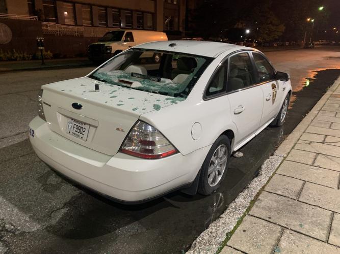 LMPD Protests - Car Damaged