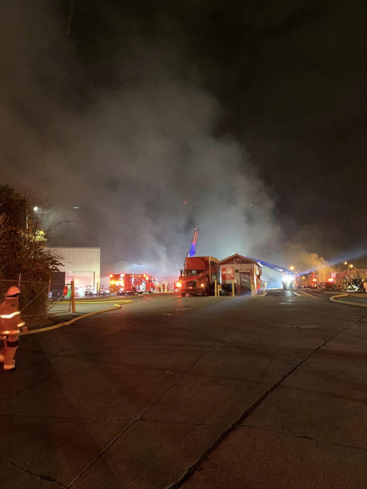 West Rock Recycling Fire