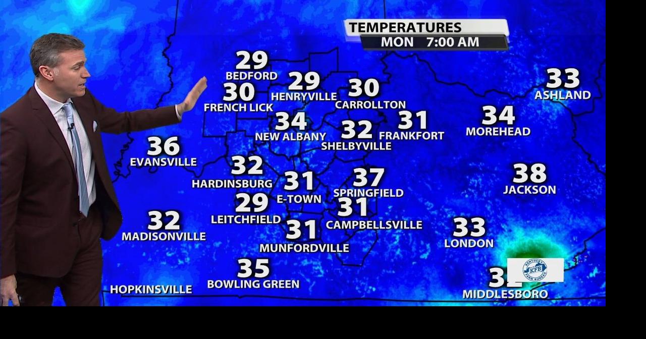 Jude Redfield's Monday morning forecast Weather