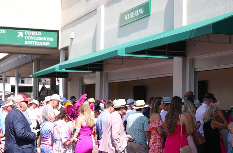 Wager window ahead of Kentucky Oaks.JPG